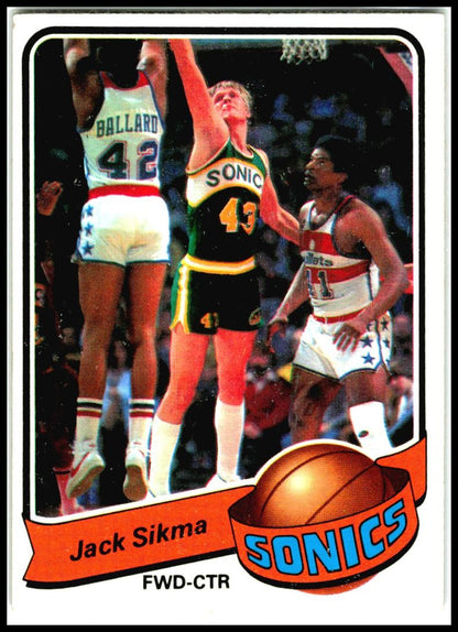 1979-80 Topps #66 Jack Sikma Seattle SuperSonics