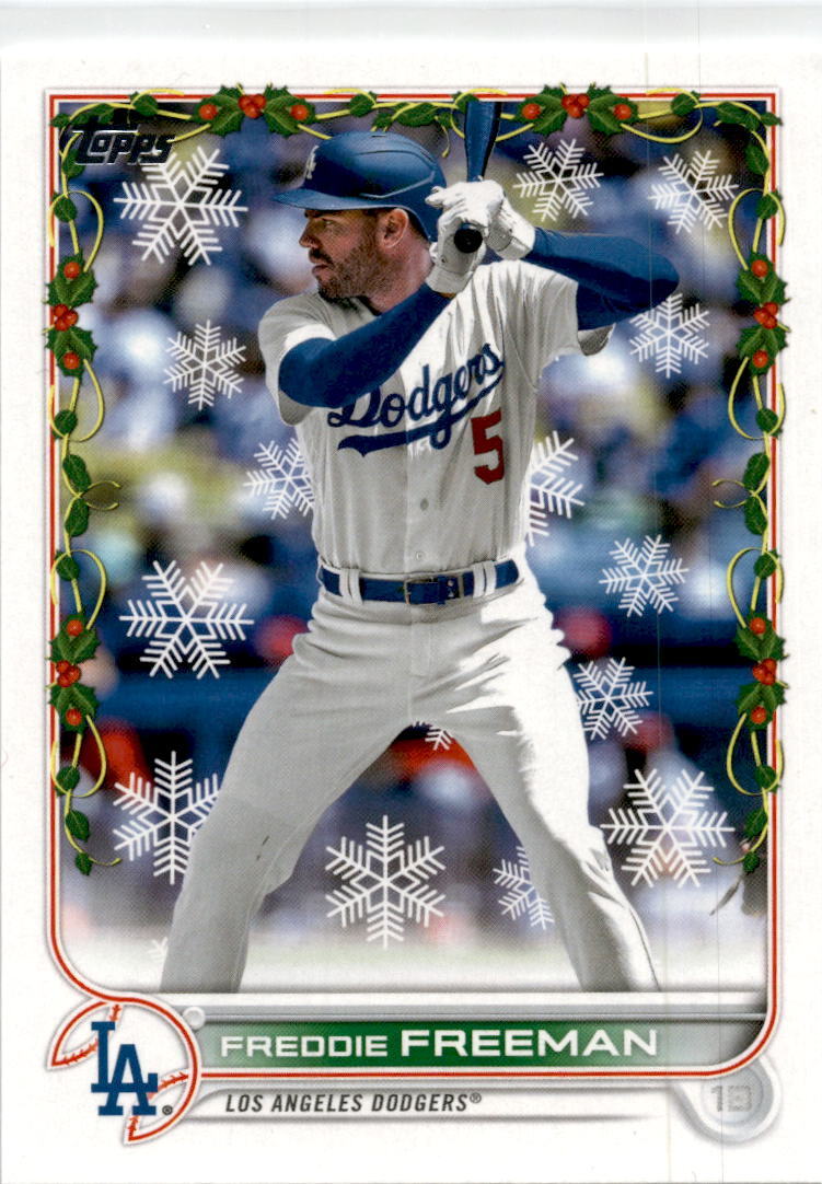 2022 Topps Holiday #HW82 Freddie Freeman Los Angeles Dodgers