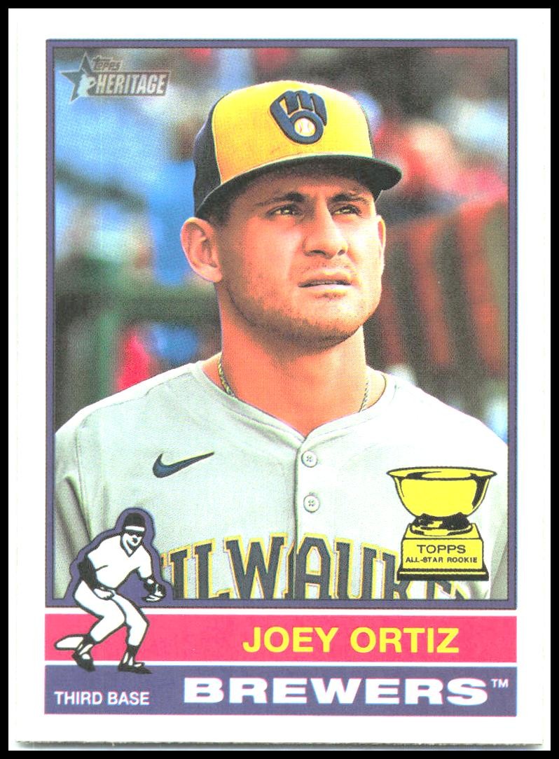 2025 Topps Heritage #207 Joey Ortiz Brewers
