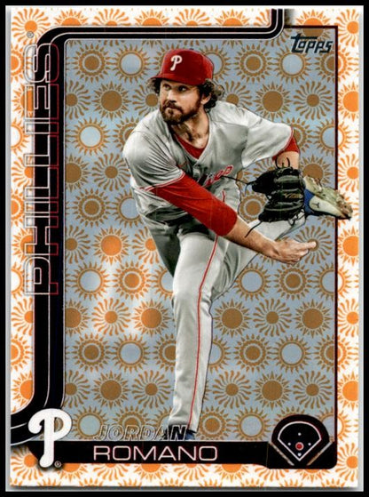 2025 Topps Holiday Sun #424 Jordan Romano Philadelphia Phillies