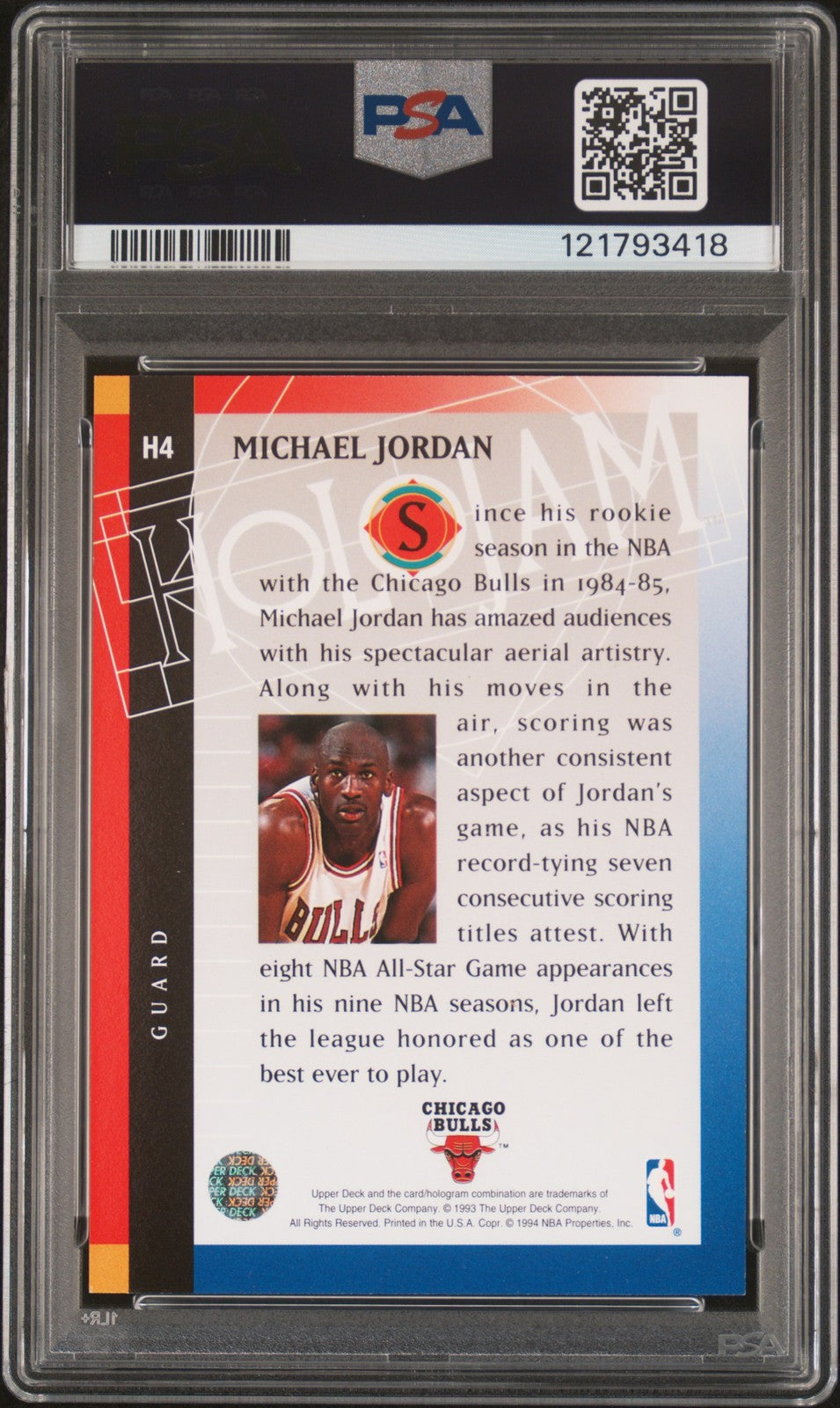 1993 Upper Deck Holojam Holojams #H4 Michael Jordan