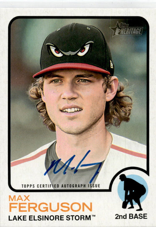 2022 Topps Heritage Minor League #ROA-MF Max Ferguson Real One Autographs