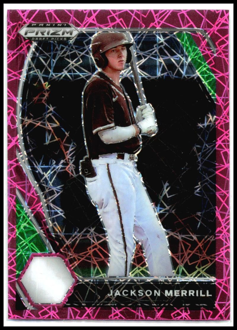 2021 Panini Prizm Draft Picks Pink Velocity Prizm #PDP27 Jackson Merrill Paders