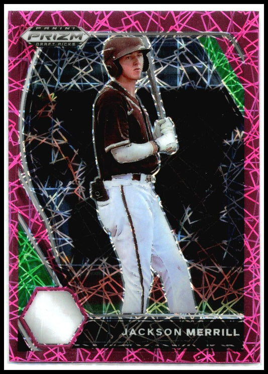 2021 Panini Prizm Draft Picks Pink Velocity Prizm #PDP27 Jackson Merrill Paders
