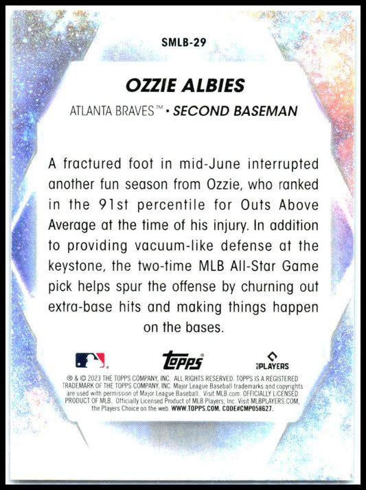 2023 Topps Stars of MLB Chrome #SMLBC-29 Ozzie Albies Atlanta Braves