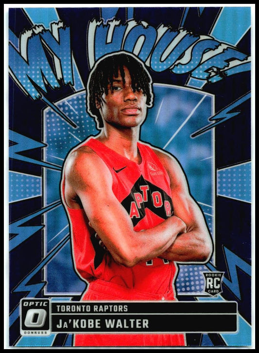 2024-25 Donruss Optic My House Purple #10 Ja'Kobe Walter Toronto Raptors
