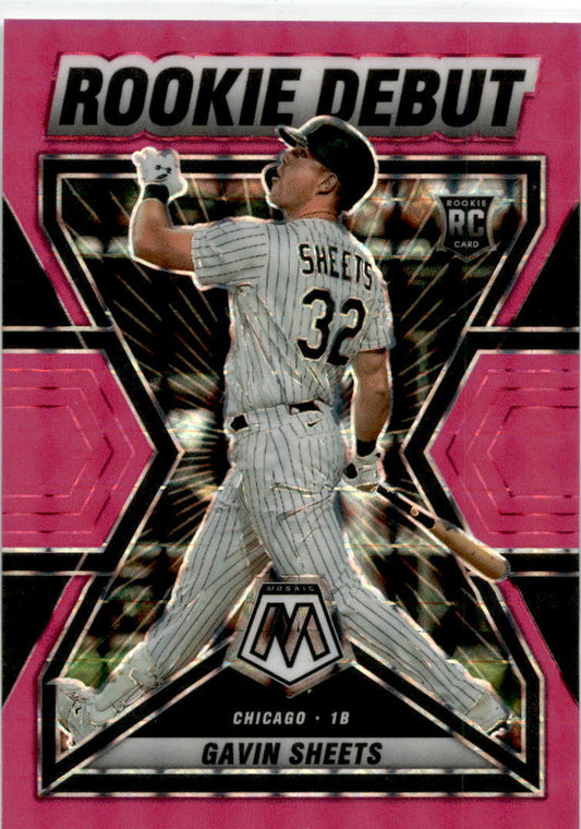 2022 Mosaic Pink Fluorescent #RD-1 Gavin Sheets Chicago White Sox