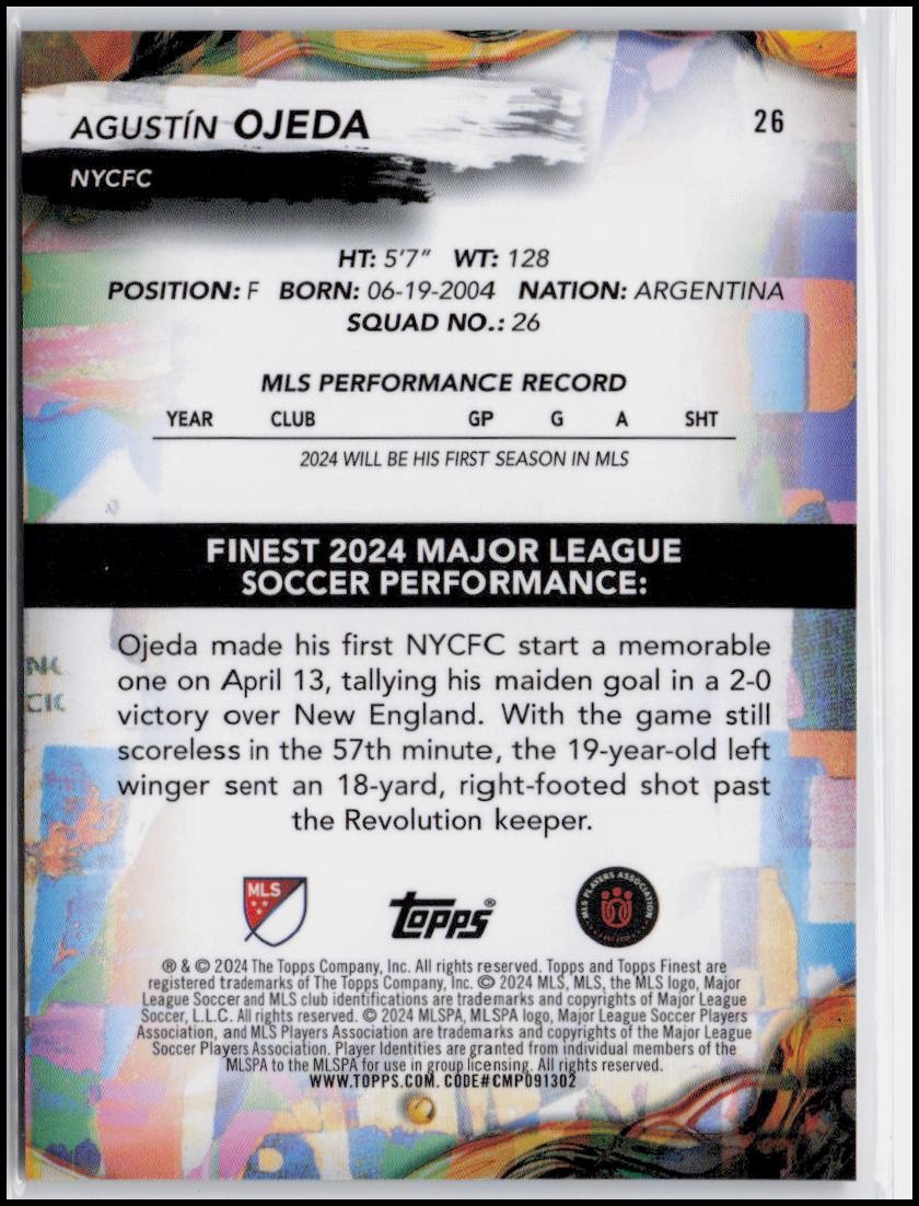 2024 Finest MLS #26 Agustín Ojeda Hologlow