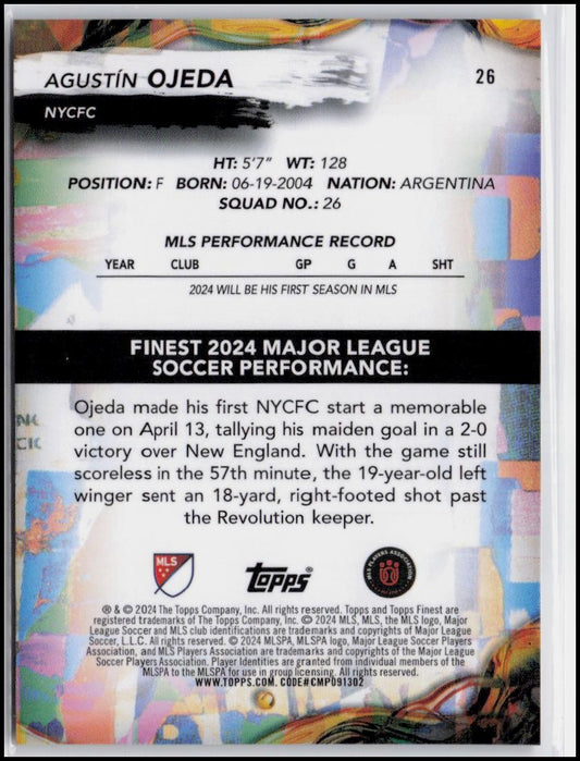 2024 Finest MLS #26 Agustín Ojeda Hologlow