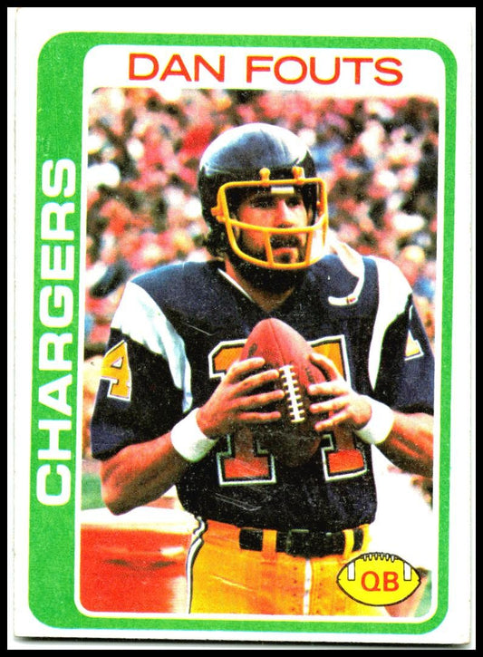 1978 Topps #499 Dan Fouts San Diego Chargers