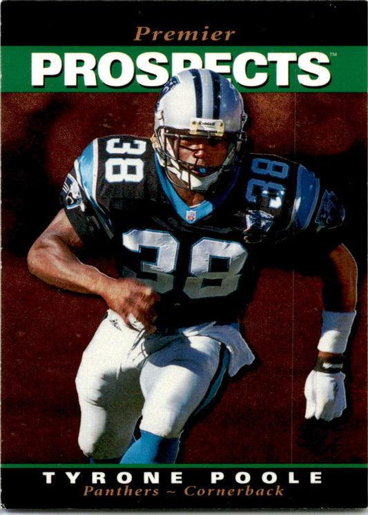 1995 SP #11 Tyrone Poole Rookie Carolina Panthers