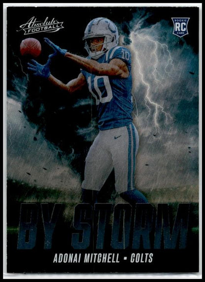 2024 Panini Absolute By Storm #BS-AML Adonai Mitchell Indianapolis Colts