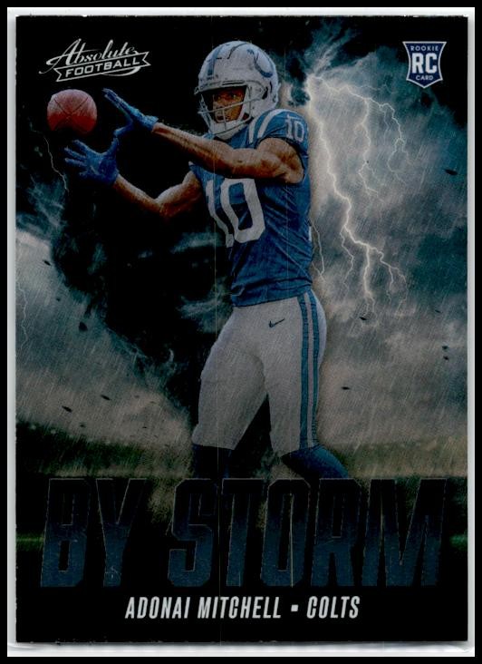 2024 Panini Absolute By Storm #BS-AML Adonai Mitchell Indianapolis Colts
