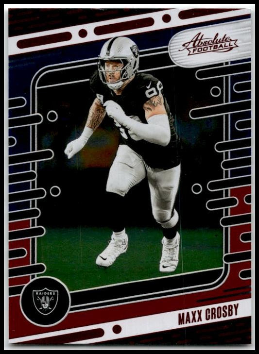 2024 Panini Absolute Red and Blue #56 Maxx Crosby Las Vegas Raiders