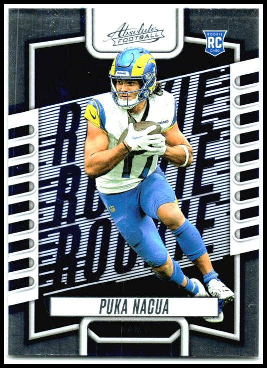 2023 Panini Absolute Signature Rookies #189 Puka Nacua Auto Los Angeles Rams