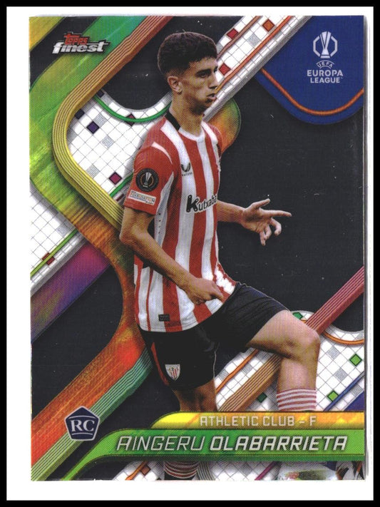 Aingeru Olabarrieta #92 2024-25 Finest UEFA Club Competitions Rookie RC