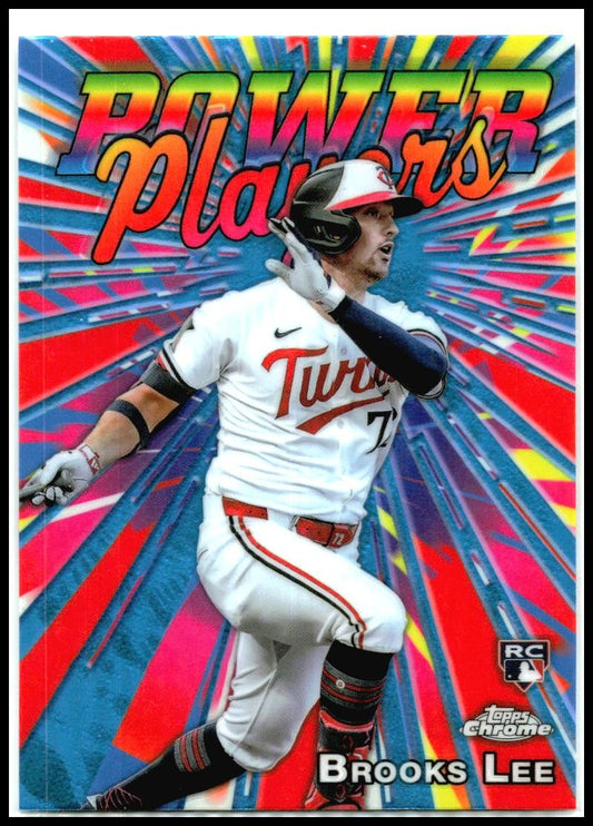 2025 Topps Chrome Power Players #PP-23 Brooks Lee Minnesota Twins