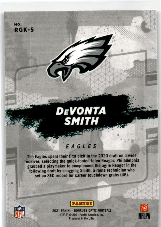 2021 Donruss Optic Rookies Gridiron Kings #RGK-5 DeVonta Smith Eagles