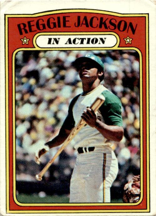 1972 Topps #436 Reggie Jackson Oakland Athletics