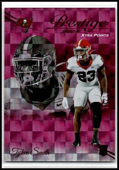2024 Panini Prestige Xtra Points Pink #383 Tykee Smith Rookie Auto Buccaneers