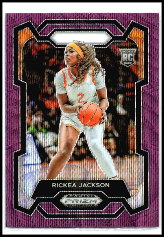 2024 Panini Prizm Draft Picks Purple Wave #44 Rickea Jackson Sparks