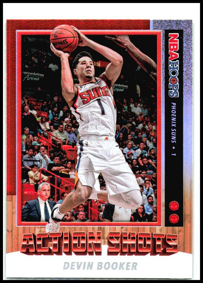 2019-20 Hoops Action Shots #5 Devin Booker Phoenix Suns