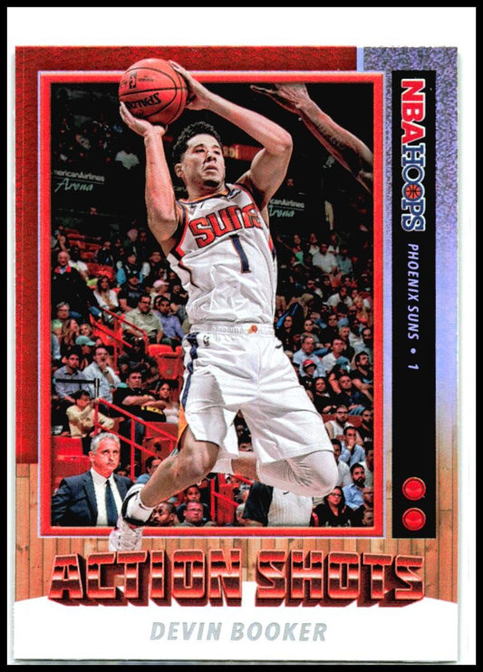 2019-20 Hoops Action Shots #5 Devin Booker Phoenix Suns