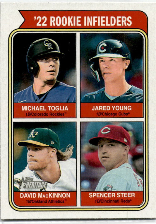 2023 Topps Heritage #499 '22 Rookie Infielders Rookie