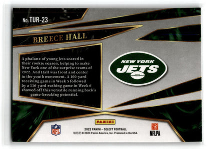 2022 Panini Select Turbo Charged #TUR-23 Breece Hall RC NY Jets