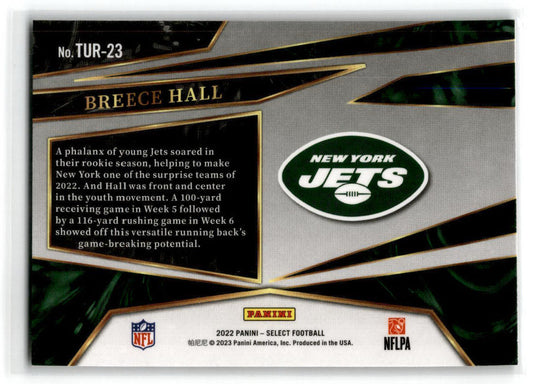 2022 Panini Select Turbo Charged #TUR-23 Breece Hall RC NY Jets