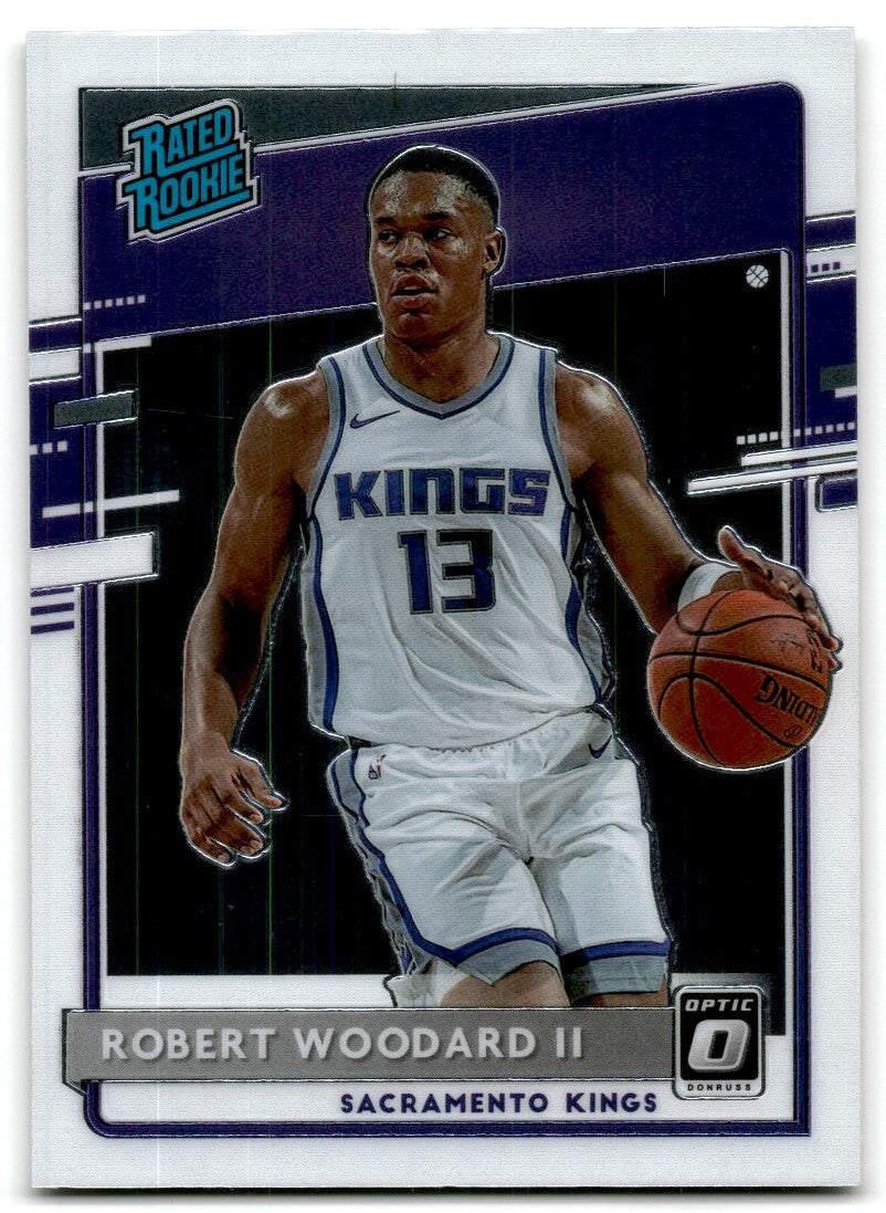 2020-21 Panini Donruss Rated Rookie Robert Woodard II Sacramento Kings #187