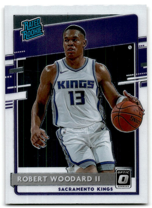 2020-21 Panini Donruss Rated Rookie Robert Woodard II Sacramento Kings #187