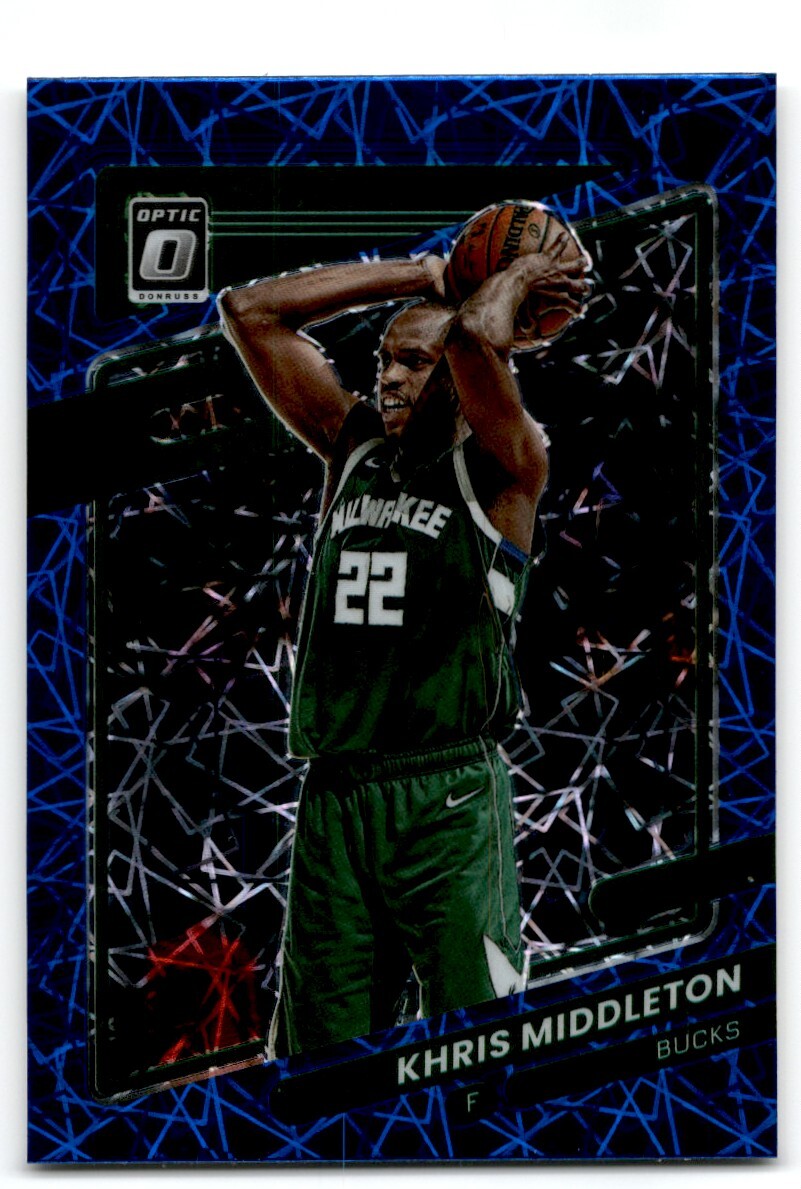 2021-22 Donruss Optic  Blue Velocity Khris Middleton Milwaukee Bucks #143