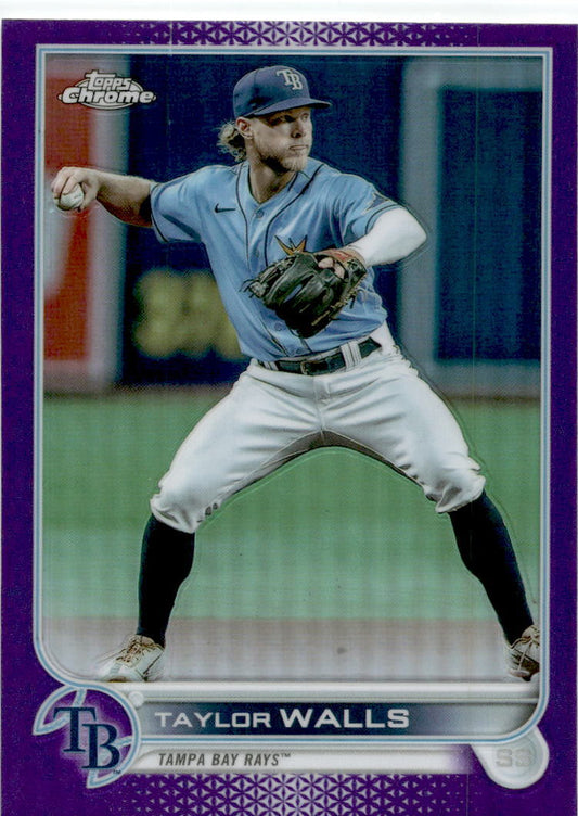 2022 Topps Update Purple #US108 Taylor Walls Tampa Bay Rays