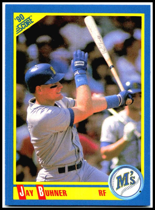 1990 Score #521 Jay Buhner Seattle Mariners
