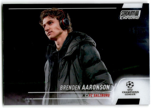 2022 Topps Club Chrome Brenden Aaronson FC Red Bull Salzburg #15