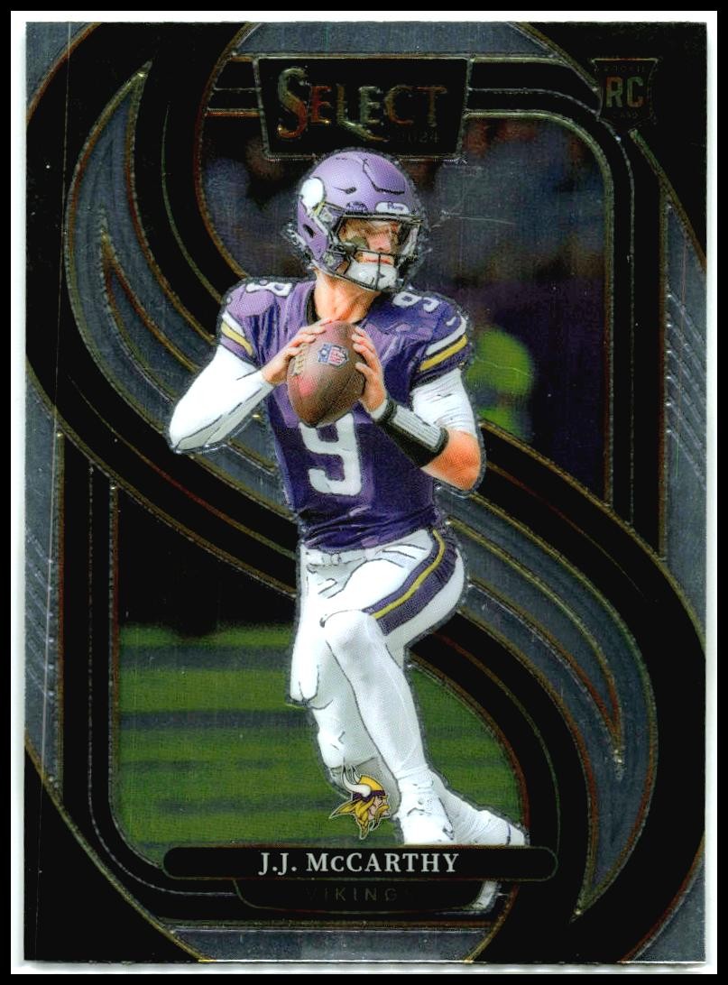 2024 Panini Select #134 J.J. McCarthy Rookie Minnesota Vikings