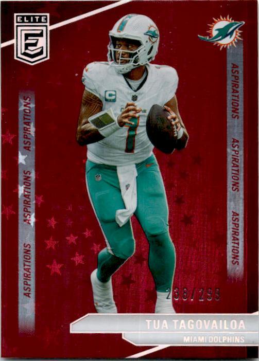 2024 Donruss Elite Aspirations Stars #84 Tua Tagovailoa #/299 Miami Dolphins