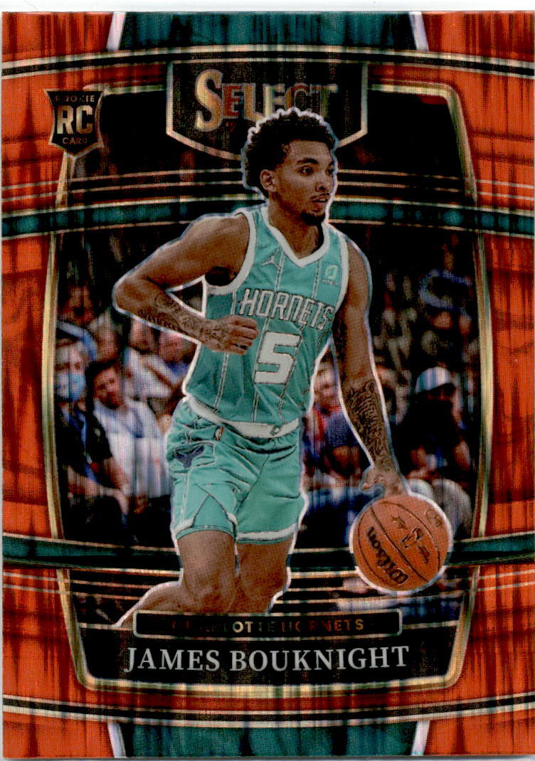 2021 Select Orange Flash Prizm #37 James Bouknight  Charlotte Hornets