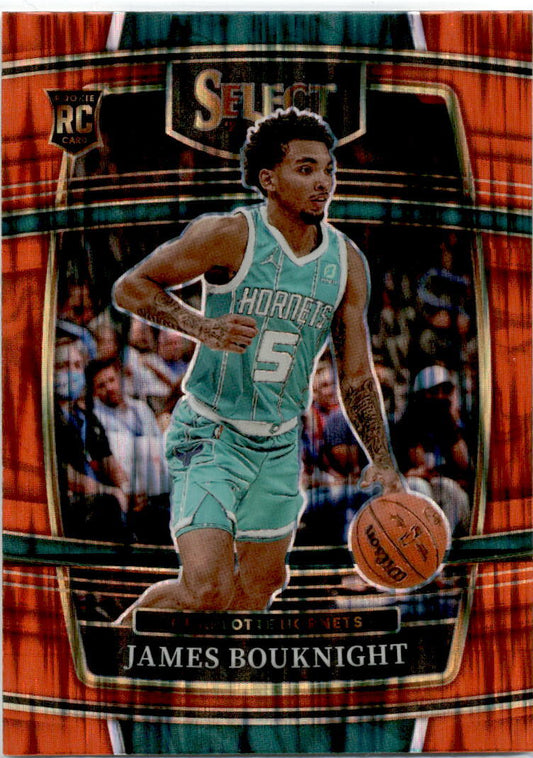 2021 Select Orange Flash Prizm #37 James Bouknight  Charlotte Hornets