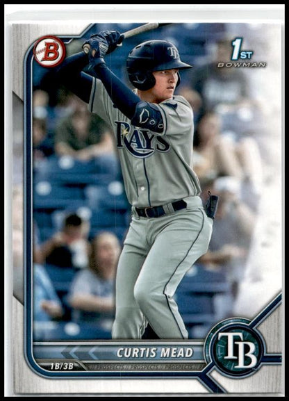 2022 Bowman #BP-10 Curtis Mead Tampa Bay Rays