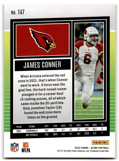 2022 Score James Conner Arizona Cardinals #147