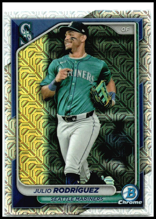 2024 Bowman Chrome Mojo Refractors #95 Julio Rodríguez Seattle Mariners