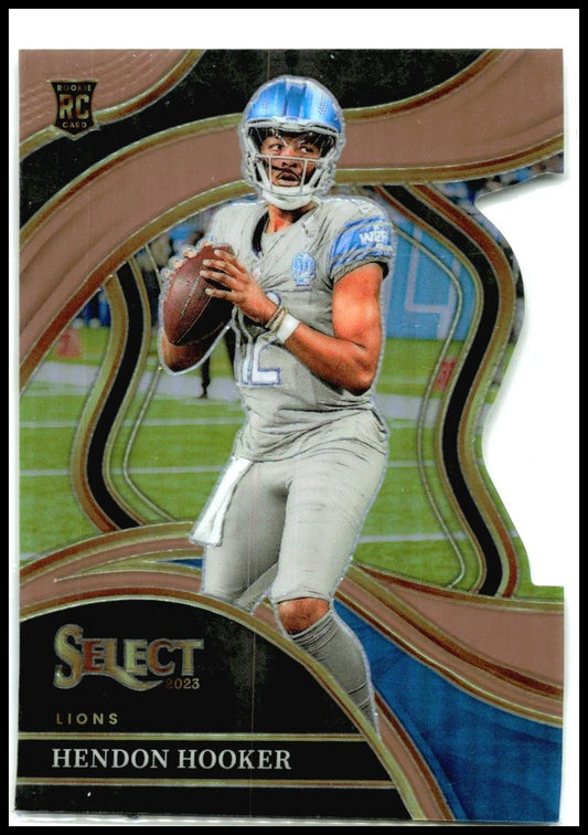 2023 Panini Select Copper Prizms Die Cuts #268 Hendon Hooker Rookie Detroit