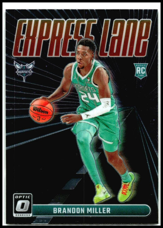 2023-24 Donruss Optic Express Lane #3 Brandon Miller Charlotte Hornets