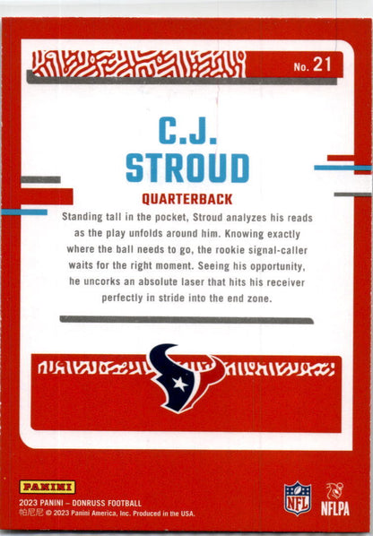 2023 Donruss The Rookies #21 C.J. Stroud Houston Texans