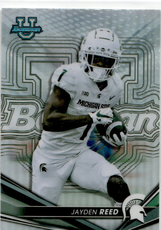 2022-23 Bowman's Best University Refractor #70 Jayden Reed  Michigan State