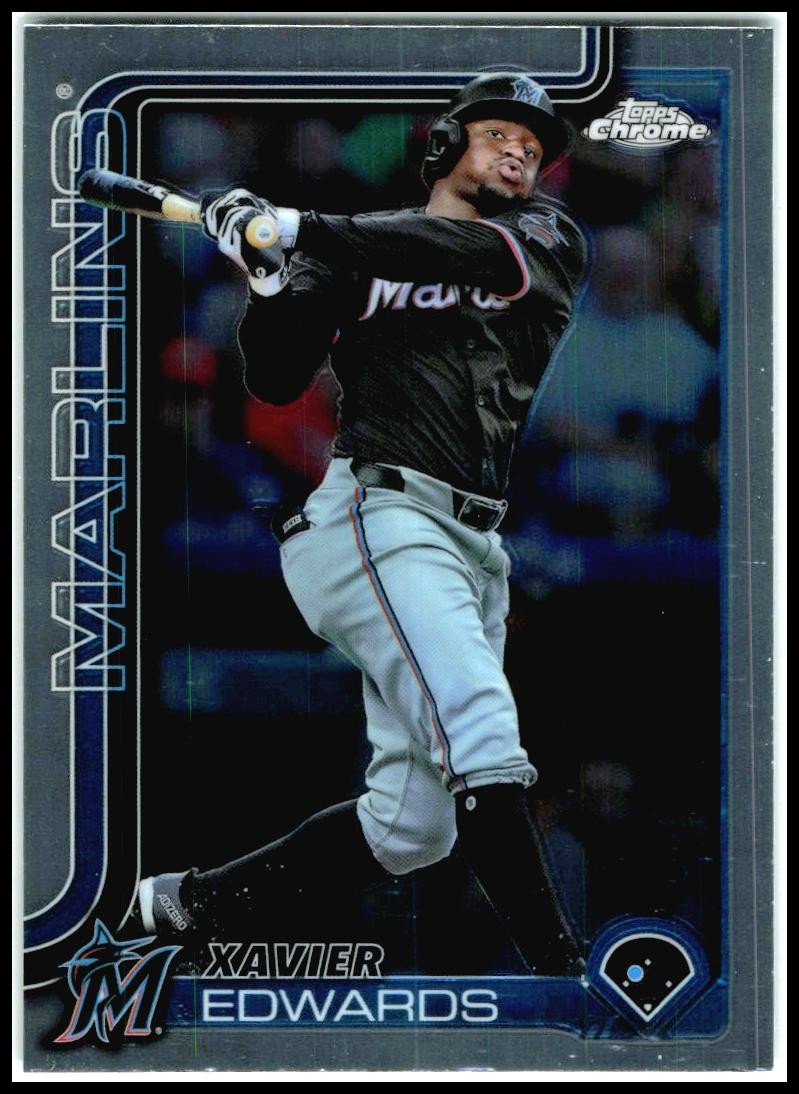 2025 Topps Chrome #115 Xavier Edwards Miami Marlins