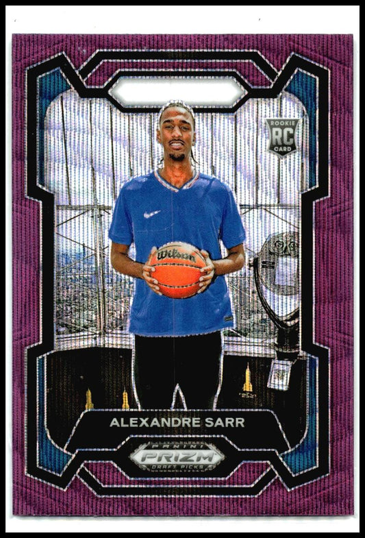 2024 Prizm Draft Picks Purple Wave #52 Alexandre Sarr Rookie