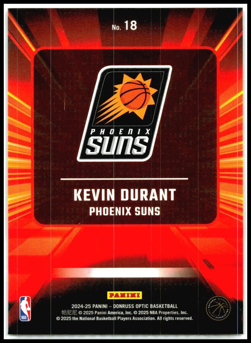 2024-25 Donruss Optic Express Lane #18 Kevin Durant Phoenix Suns